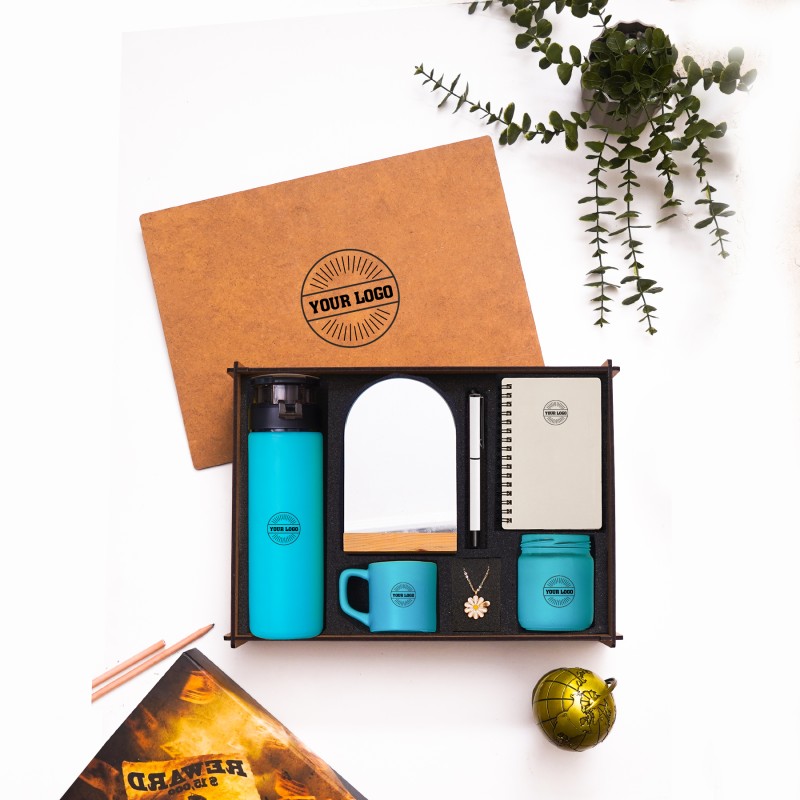 Ahşap Kutulu Hediye Seti 3626-17